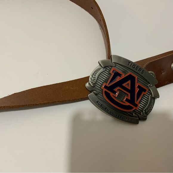 Men's AUBURN FOOTBALL Official License Collegiate Buckle with belt XL - Picture 9 of 12